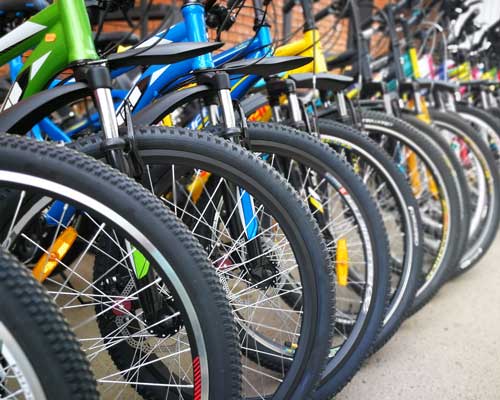 bicyles in a row | payment solutions