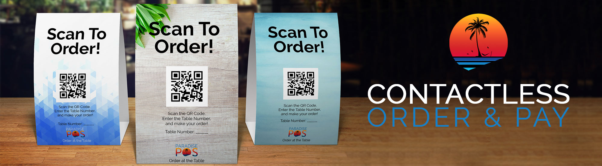 paradise pos contactless order and pay is available now